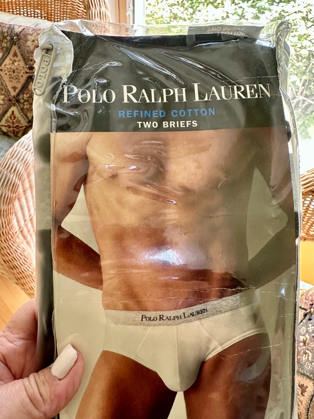 NWT Sealed Polo by Ralph Lauren White Men's Cotton Briefs – Two Pack